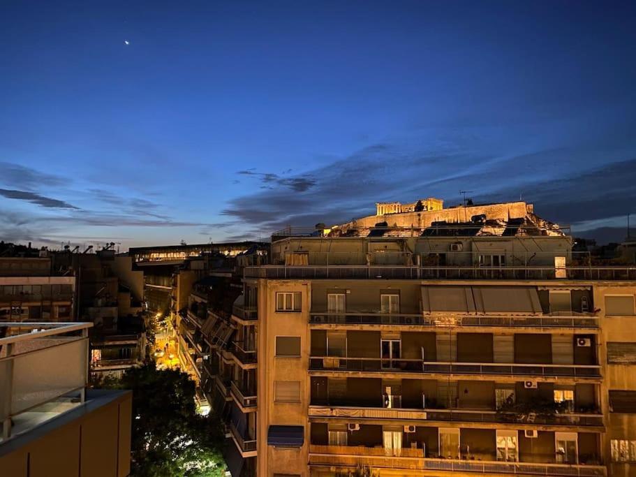 Lovely Apt W/Heated Jacuzzi &Full Acropolis View Leilighet Athen Eksteriør bilde